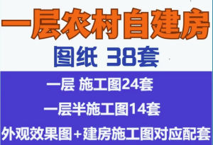 38套村自建房设计图一层别墅图纸带院子新款乡村洋房【电商热销6】-欢迎访问本站