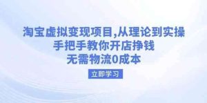 淘宝虚拟变现项目学习课程【从理论到实操】无需物流0成本-欢迎访问本站