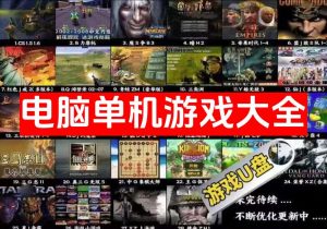 电脑单机经典游戏大全【高速 U 盘】大型怀旧红警三国志街机游戏 PC 经典【56.4GB】电商热销988-欢迎访问本站