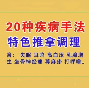 中医按摩推拿视频教程-按摩推拿疼痛耳鸣失眠 打呼噜坐骨神经痛【电商热销926】-欢迎访问本站