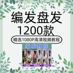 1200款盘发视频短发编发教程新娘课程古风发型扎头发盘头女童汉服造型【电商热销50】-欢迎访问本站