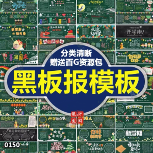 黑板报模板电子版-可修改编辑使用校园文化墙班级设计素材消防模板【电商热销993】-欢迎访问本站